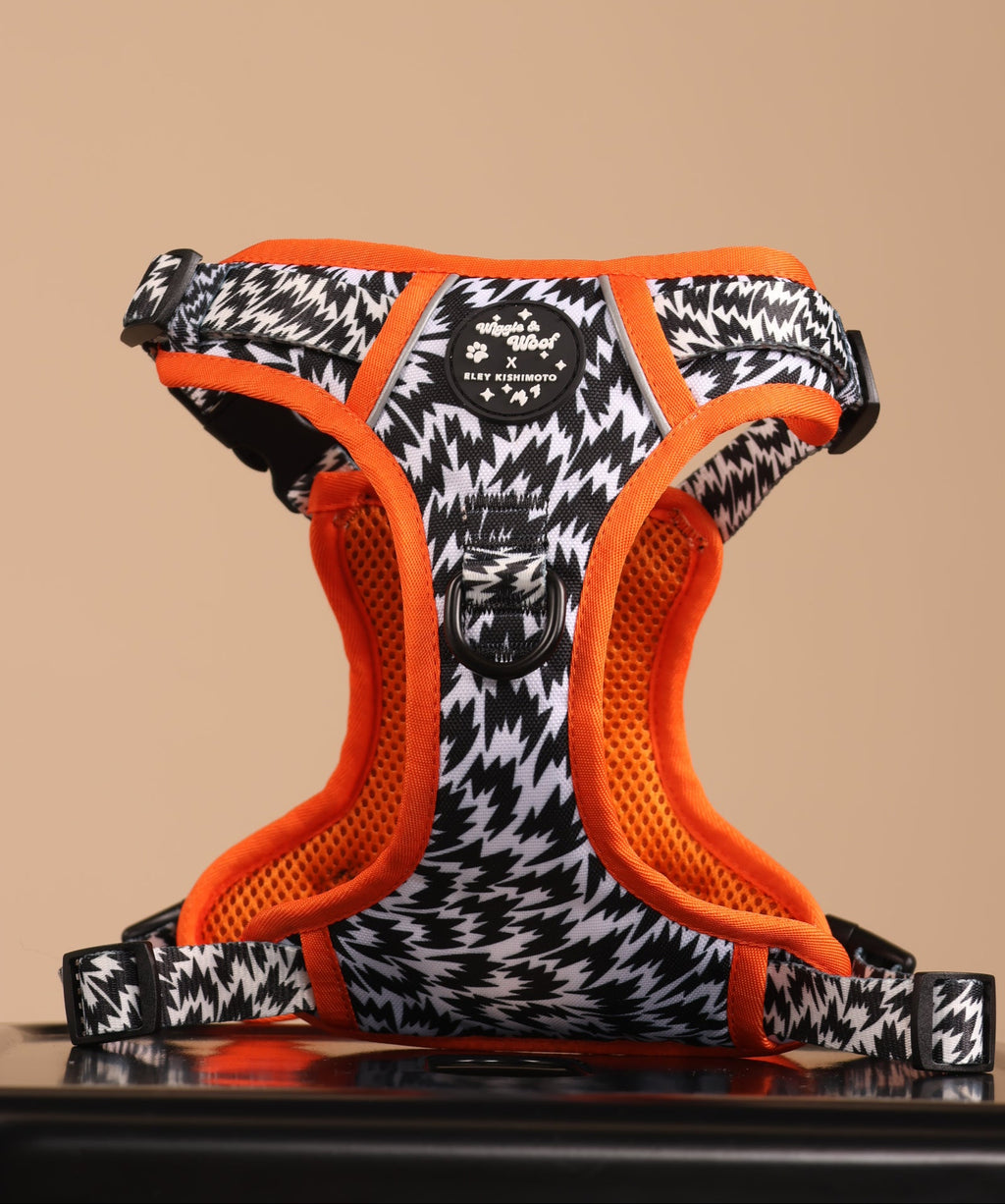 Wiggle & Woof x Eley Kishimoto Flash 3-clip Adjustable Harness