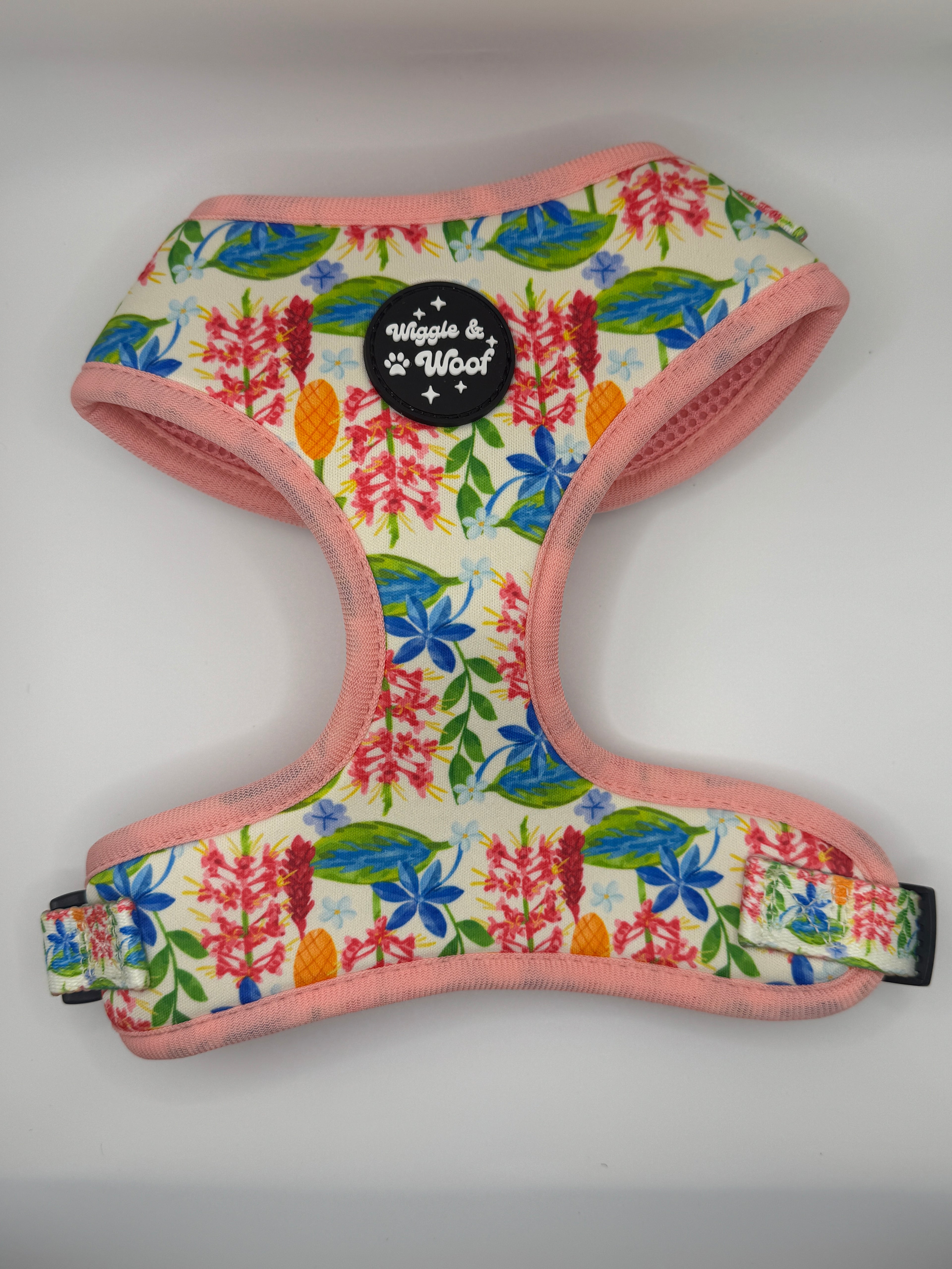 Meadow Muse Adjustable Neck Dog Harness - Wiggle & Woof