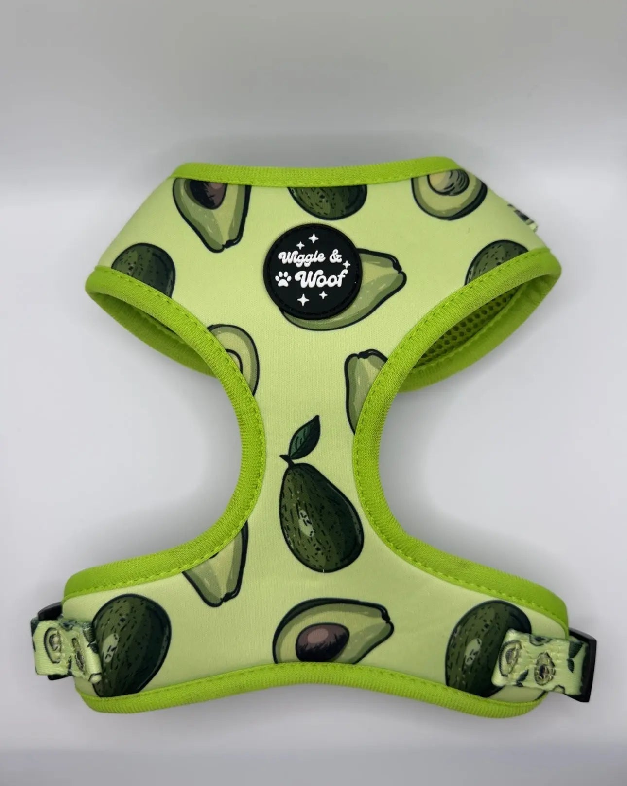 Avocado Print Adjustable Neck Dog Harness - Wiggle & Woof