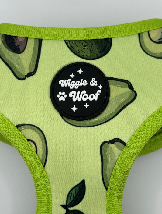 Avocado Print Adjustable Neck Dog Harness