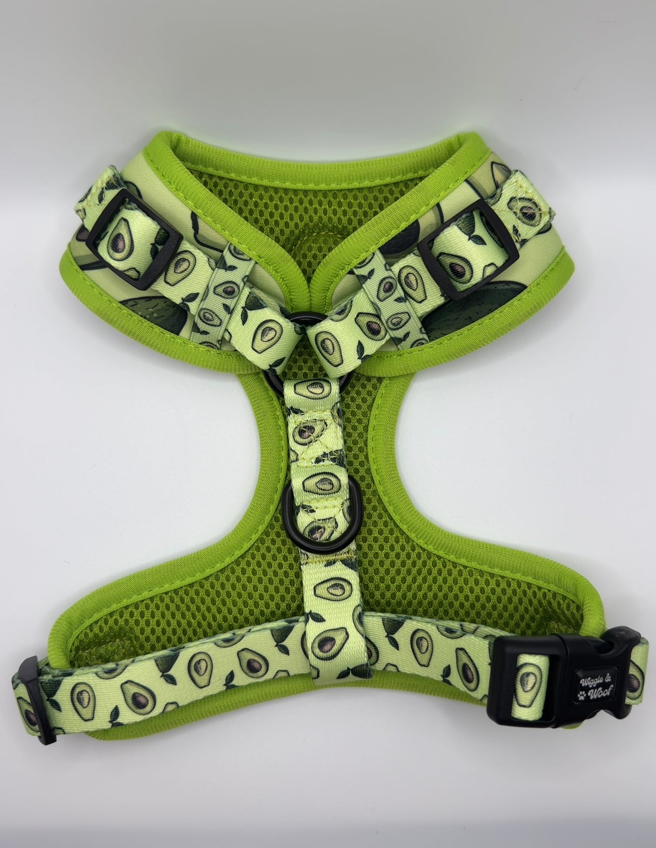Avocado Print Adjustable Neck Dog Harness
