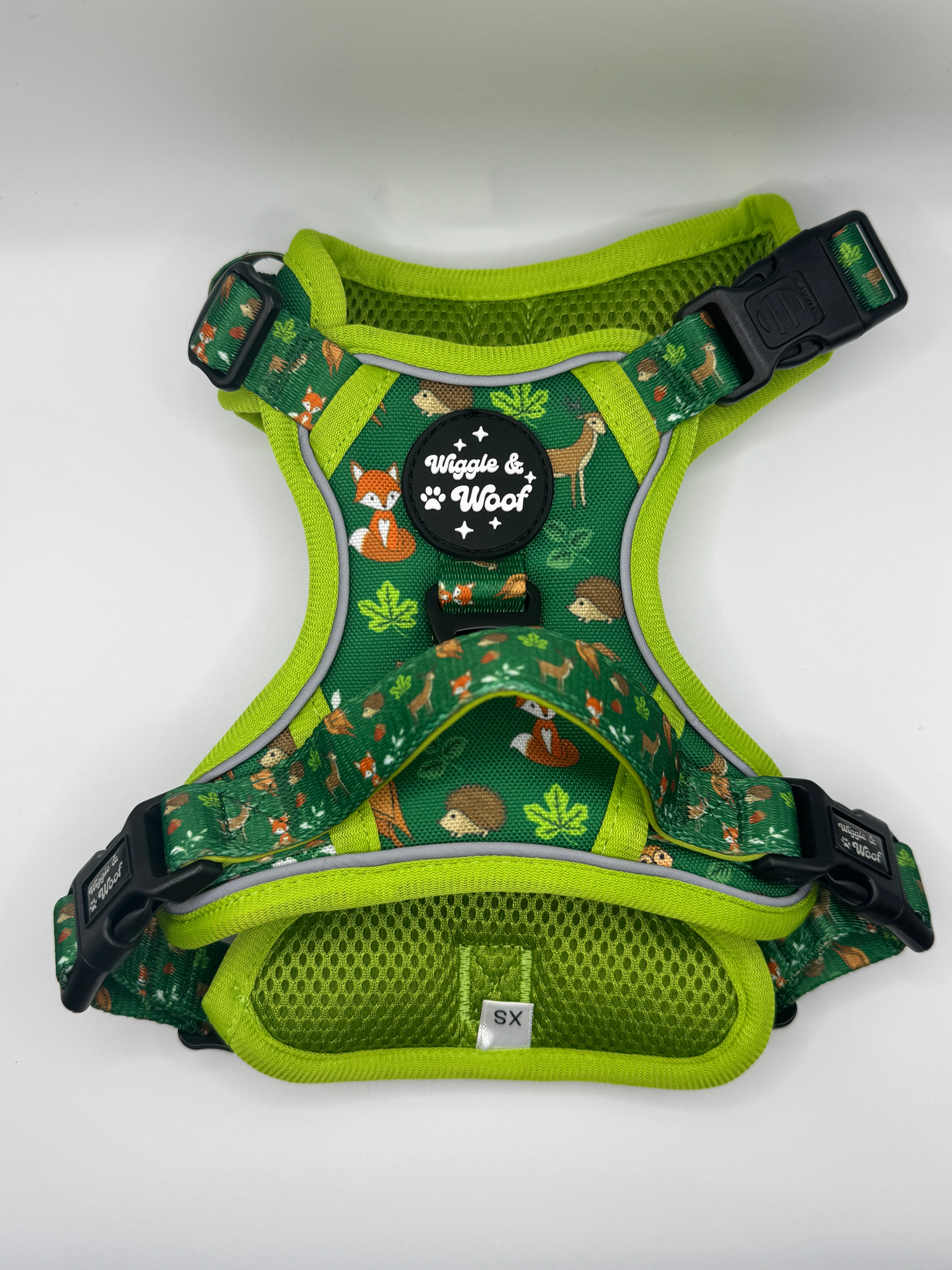 Woodland Wander 3-clip Adjustable Dog Harness - Wiggle & Woof