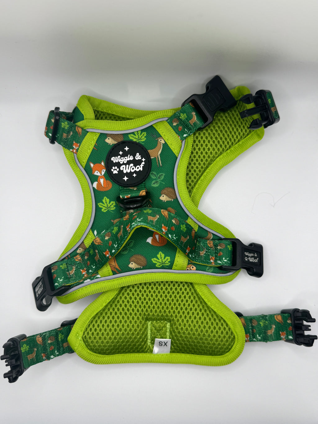 Woodland Wander 3-clip Adjustable Dog Harness - Wiggle & Woof