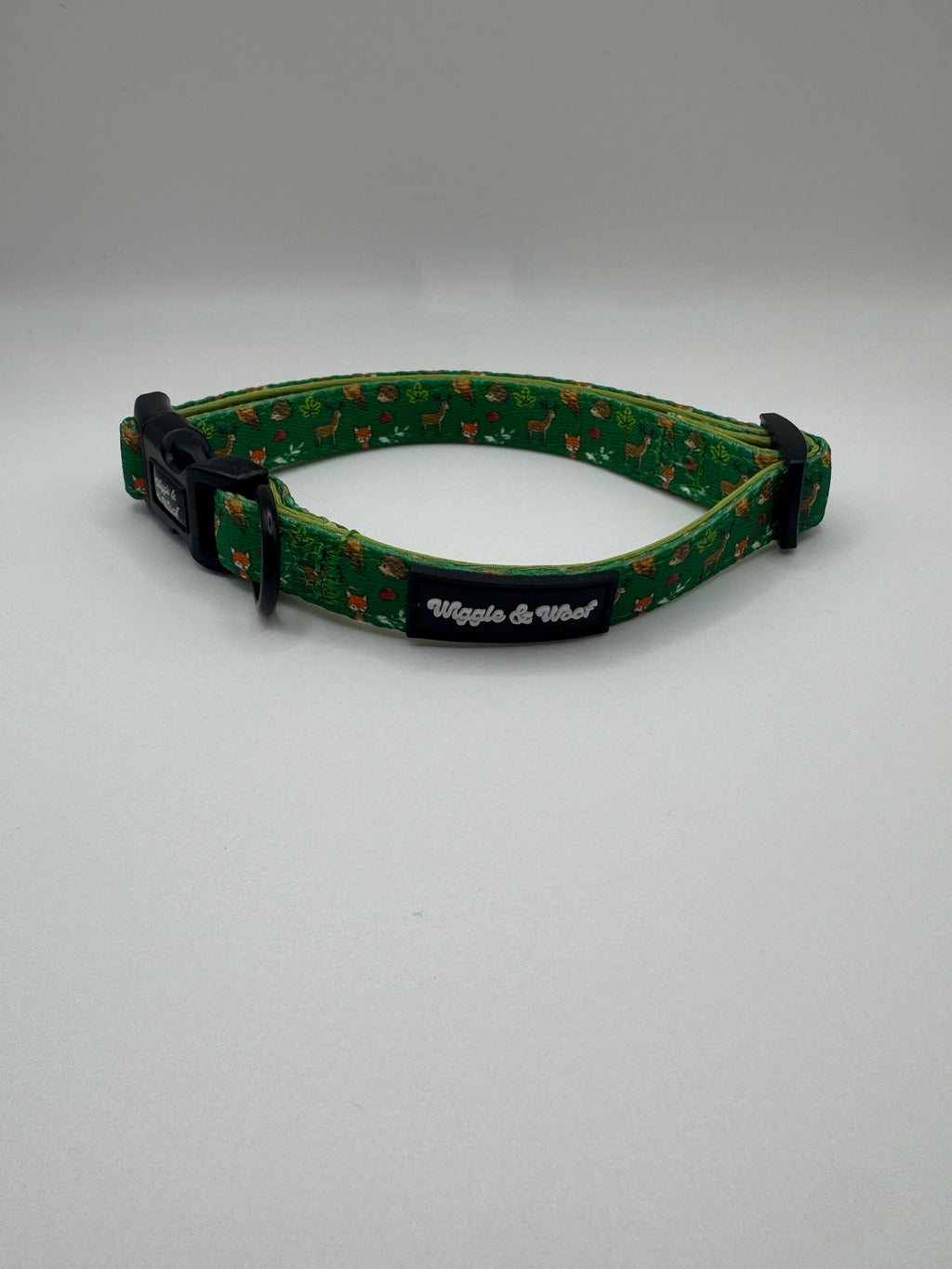 Woodland Wander Adjustable Dog Collar - Wiggle & Woof