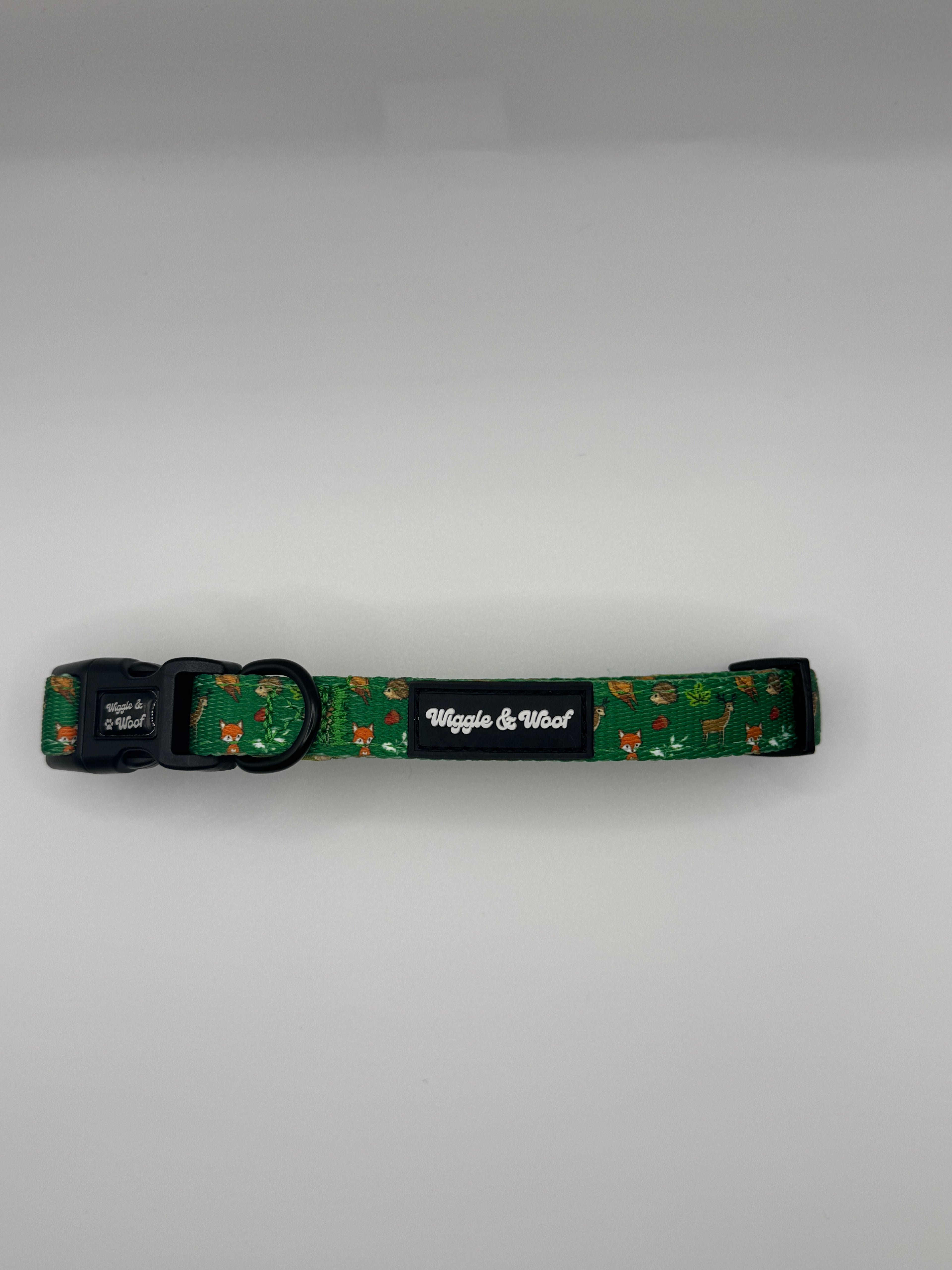 Woodland Wander Adjustable Dog Collar - Wiggle & Woof