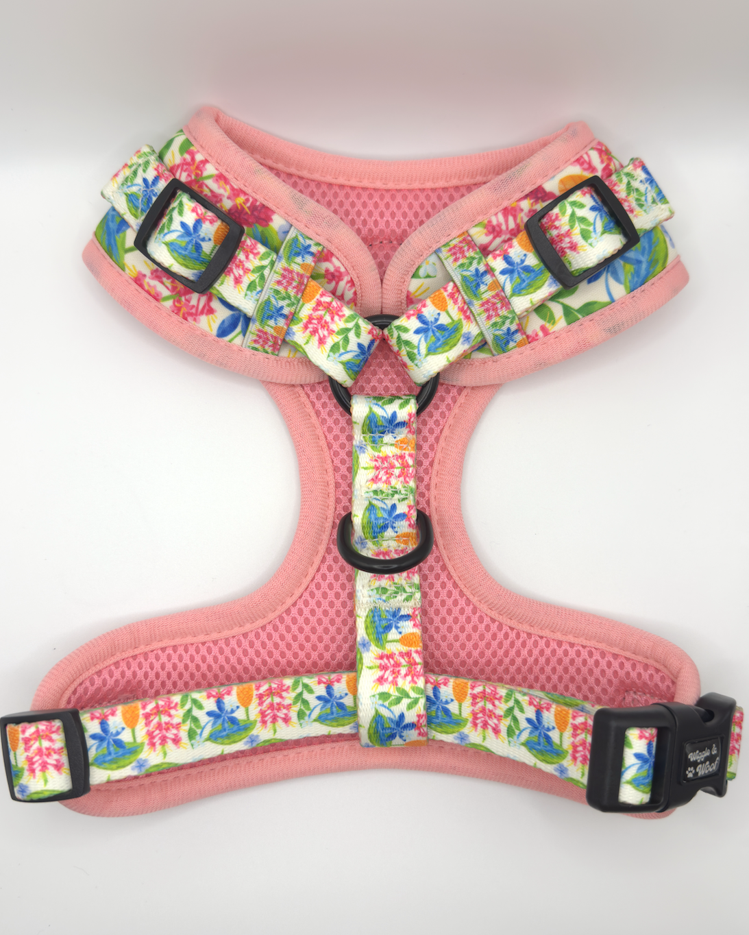 Meadow Muse Adjustable Neck Dog Harness - Wiggle & Woof